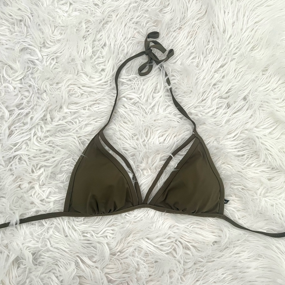 Camo green bikini top
